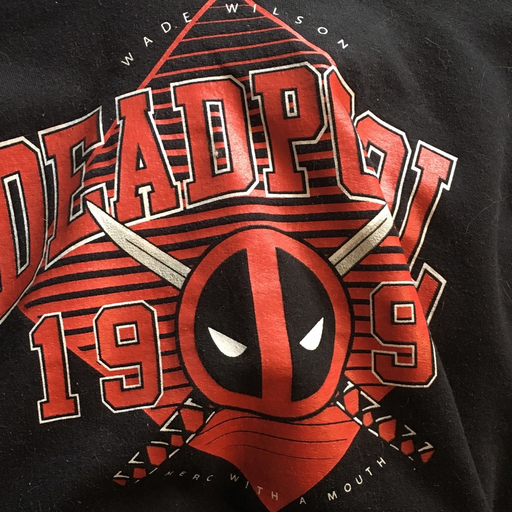 Black And Red Deadpool Hoodie